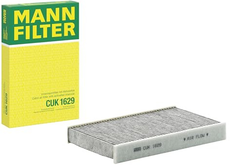 MANN-FILTER CUK 1629 Filtro aria cabina - Filtro Antipolline con Carbonio attivato - per Autovetture + veicoli commeriali