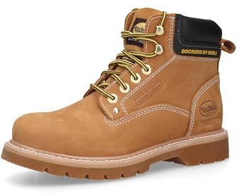 Dockers by Gerli Homme Bottes à Lacets, Monsieur Chaussures de Sport,Bottes à Lacets,Demi-Bottes,laçage,Golden Tan,43 EU / 9 UK