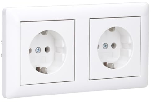 Gira Serie Standard 55 Steckdosen Komplett-Sets Reinweiß GLÄNZEND