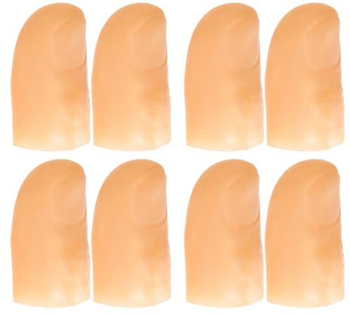 LEDMOMO Magischer Finger-Trick-Daumen-Tipp-Licht-weiche Finger-Lichter für Kinder Super heller blinkender Finger-Lampe (rotes Licht) 4pcs