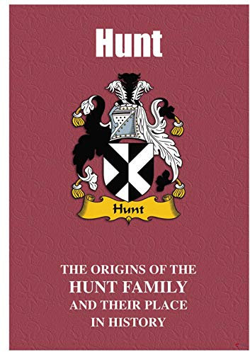 I LUV LTD Hunt Anglais Nom de Famille Livret D'histoire avec de Brefs Faits Historiques