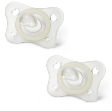 SAUGER PHYSIOFORMA MINI SOFT, LEUCHTEND, 2-6M, 100% SILIKON, 2 ST.
