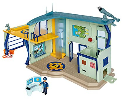 Simba - Sam Le Pompier - Commissariato di Polizia - Funzioni sonore e luminose - Numerosi accessori - Figura rosa inclusa - Da 3 anni - 109251097038