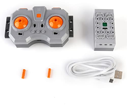 Mould King 4.0 Powered Module, inklusive wiederaufladbarer Fernbedienung und Batteriebox, 4 Power Output Port Upgrade Zubehör (APP-Steuerung/programmierbar), kompatibel mit -Technik Gouverneur
