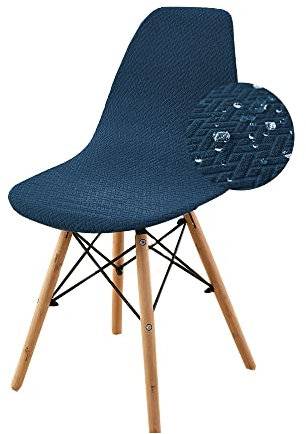 Highdi Twill-Jacquard Stuhlhussen Schalenstuhl Bezug Wasserabweisend Stretch Universal Esszimmerstühle Bezug Abnehmbar Waschbar Stuhlbezug Wohnzimmer Büro Küchenstühle Husse