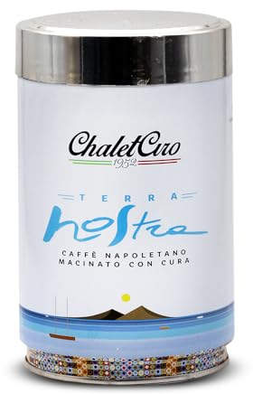 Chalet Ciro 1952 | Caffè Macinato in latta 250 g | Caffe Napoletano per la Moka | Terra Nostra