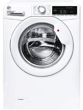 Hoover H3W 49TA4/1-80 Freestanding Washing Machine, 9 kg, 1400 RPM, Class B, White, 15+1 programmes