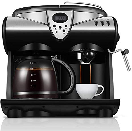 NOALED Machine à café - Machine à Expresso et Goutte à Goutte à Pompe combinée avec système avancé de Cappuccino Cadeau préféré