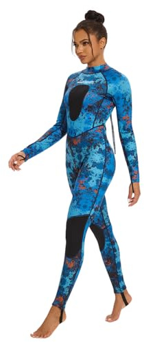 Seaskin Spearfishing Wetsuit for Womens, 1.5mm 3mm Neoprene Full Body Diving Suits