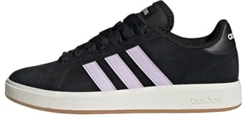adidas Mujer Grand Court Base 00S Shoes, Core Black/Ice Lavender/Off White, 40 2/3 EU