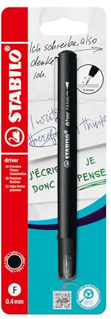 STABILO dr!ver - Premium Fineliner - Fine - Pack of 1 - Black