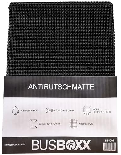 Antirutschmatte universal – 120 x 100 cm, individuell zuschneidbar, rutschfeste Unterlage für Kofferraum und Ladungssicherung