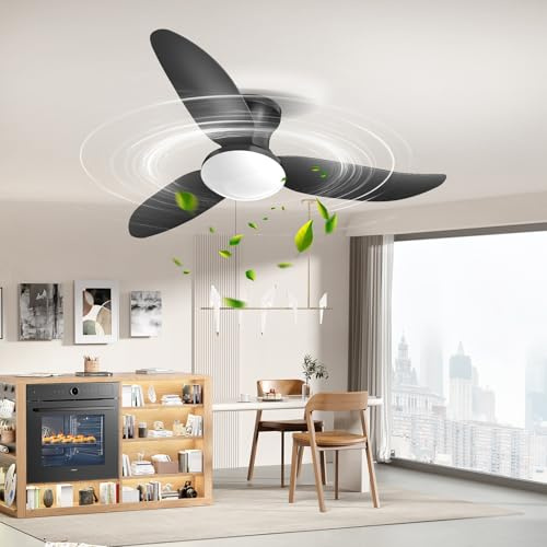 Bellanny 100cm Deckenventilator mit Beleuchtung, Deckenleuchte mit Ventilator, Deckenlampe mit Fernbedienung | 3000~6500K, Dimmbare,6-Gang,Speicherfunktion, Leise LED Lampe für Wohnzimmer Schlafzimmer