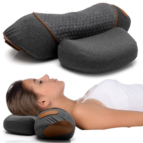 Appareil de massage de la nuque électrique avec chaleur, 3 en 1, coussin de massage cervical, correction des épaules pour soulager la douleur des tissus profonds