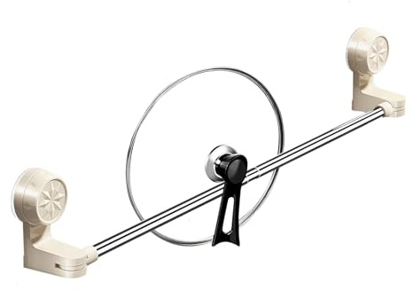 Vacuum Suction Towel Holder, Adjustable Retractable Hook, Telescopic Rail, Portable Bathroom Bar, Wall Mounted, No Drill, Adhesive Strip, Removable Rack, Li
