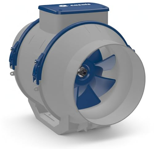 Extractor en línea 150 mm silencioso | Ventilador conducto helicocentrífugo 560 m³/h | 2 velocidades | ventilación baño cocina | KUVIO 150 de Casals