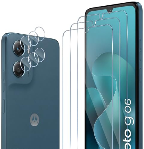 ELYCO Vetro Temperato per Motorola Moto G06/G06 Power, 3+3 Pezzi | 3 Pezzi Pellicola Protettiva + 3 Pezzi Pellicola Fotocamera, 9H Durezza Anti-Graffo/Anti-Olio, Senza Bolle