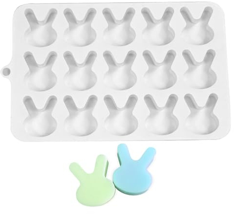 kaiop Moule en Silicone en Forme de Lapin | Tapis De Cuisson - Moule En Silicone Lapin De Pâques Chocolat | Pour Fondant Chocolat Résine Artisanat DIY Glace Décoration Gâteau