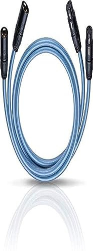 OEHLBACH Series 2 X - High-End Audiokabel mit XLR-Stecker (Made in Germany, HPOCC, für CD-Player, Vor-/Endstufe) - 2 x 1,25 Meter blau