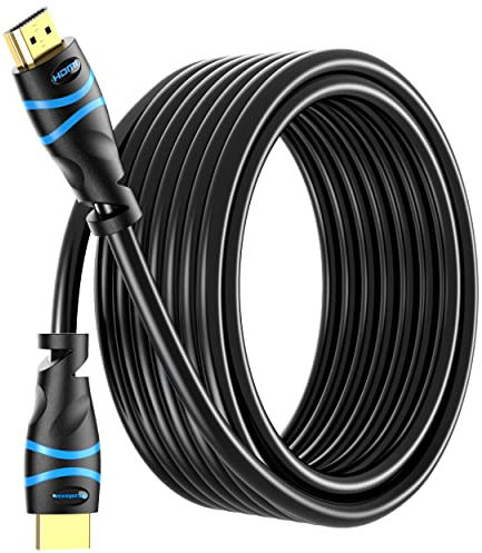 BlueRigger 4K HDMI Cable 35FT (4K 30Hz, HDR10, in-Wall CL3 Rated, High Speed, HDCP2.2, eARC) - Long HDMI Cable Compatible with Home Theatre, HDTV, Gaming Consoles, Streaming Devices