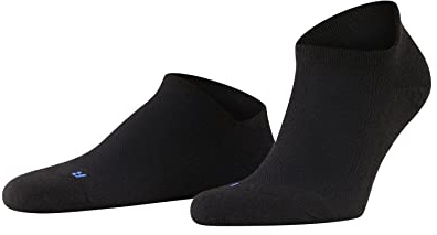 FALKE Unisex Cool Kick Sneaker strumpor, andas, kylningseffekt, polyester, ankellängd, vardaglig färgglad strumpa, 1 par, Svart (svart 3000), 12.5-13.5