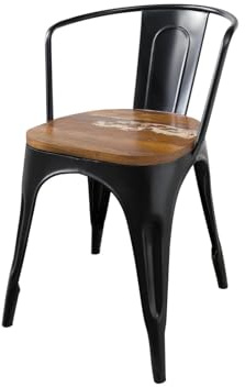 MASSIVMOEBEL24.DE | Stuhl Altholz 45x45x85 Mehrfarbig lackiert Industrial #63