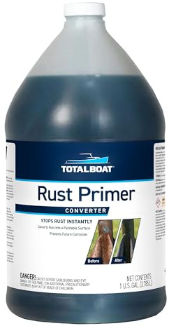 TotalBoat Rust Primer Converter | Metal Treatment Stops Rust For Professional Repairs - Gallon
