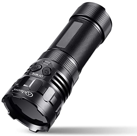 LIGHTFE High Power Blacklight uv Flashlight 20000mW Output 365nm UV Light Torch Utilizes Brand LED Sources 3in1, Equips with Special Filter Lens, Apply for Medical, Chemical, Bioinstrumentation, Rock