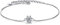 Bo&Pao Zirkonia Armband Damen 925 Sterling Silber, 23 cm Silber Armkette mit Zirkonia, verstellbar
