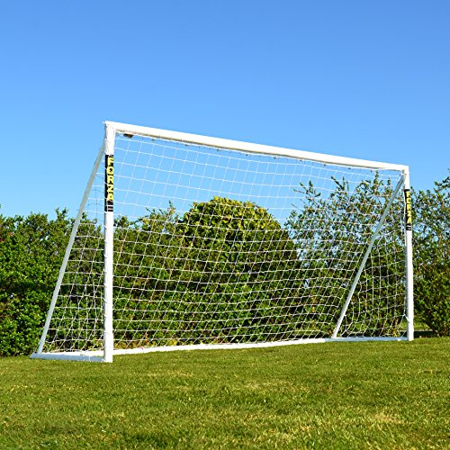 Forza-Fußballtore für den Garten [9 Größen] | Extrem langlebige, wetterfeste uPVC-Fußballtore für Kinder und Erwachsene (Fussballtor mit Schließsystem, 3,7m x 1,8m)