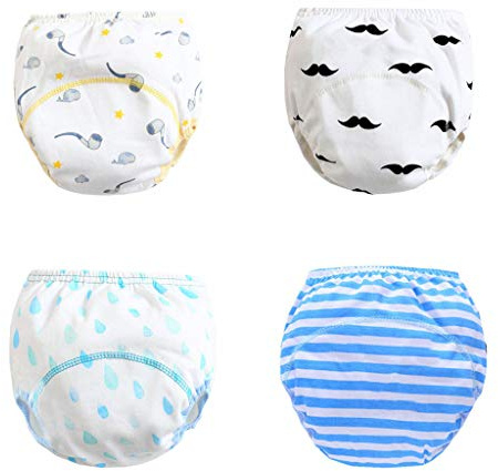 Fandecie Braguita Pañal Aprendizaje Pantalones de Entrenamiento para bebés Ropa Interior de Entrenamiento Orinal Pañales Pantalones de pañales para el Entrenamiento del baño Entrenamiento 5-36 Meses
