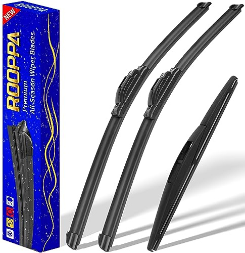 3 wipers Replacement for Mitsubishi Outlander Sport 2011-2022, Windshield Wiper Blades Original Equipment Replacement - 24/21/10 (Set of 3) U/J Hook