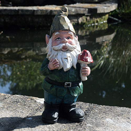 Standing 21cm Traditional Cheeky Gnome Garden decoration, garden gnome …