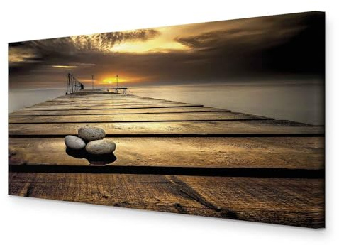 murando - Leinwandbild Landschaft Natur Meer, Schlafzimmer, Wohnzimmer | Hochwertige Leinwand, sofort aufhängbar, ideal fürs Wohn- oder Schlafzimmer, wasserfest und lichtecht, langlebig, stilvoll