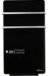 PUR LINE | Toallero Calefactor Eléctrico Negro ZAFIR V2000T B con Control WiFi, Display LCD Táctil - Toallero Eléctrico Bajo Consumo, Protección IP24 y Función 3 en 1 para Secado y Calefacción