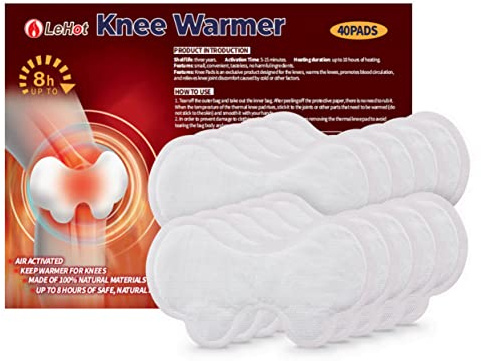 Lehot Hot Body Warmers - 40 Pack Disposable Adhesive Patches for Up to 12 Hours of Safe, Natural Heat,Ideal for Outdoor Activities Like Skiing, Hiking & More, Fastest Activation for On-The-Go Warmth.