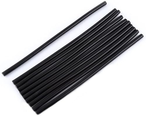 EKKJNQ Heißklebestifte, 10er-Pack7mm x 200mm Hot Melt Glue Schmelzkleber Verwendet Klebestifte Mini-Set für Handwerk, Auto, Heimwerker, Heimbüro, Projekte, Handwerk, Reparatur und Reparatur (Schwarz)