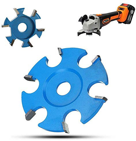 BOBOBH - Juego de 2 Cuchillas hexagonales en ángulo Recto, Herramienta de Tallado de Madera, Accesorio para Amoladora Angular, Alta dureza, antioxidante, Resistente al Desgaste para Amoladora ang