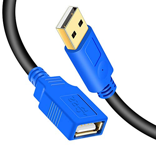 Hanprmeee USB Extension Cable, USB Extension Cables - Extra Long USB 2.0 A Male to A Female Cable，for Printer, Keyboard, Game Console, Loudspeaker, Oculus Rift, scanners ect (1M)