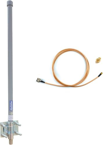 ADS-B-antenn 1 090 MHz och 978 MHz dubbelt band 6 dBi hög vinst med RG142-kabel SMA-hankontakt Mcx-adapter