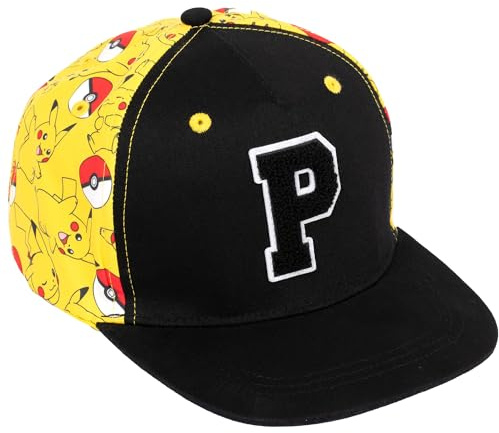 Pokémon Casquette de Baseball personnalisée pour garçons, Snapback Ajustable, Protection UV 100%