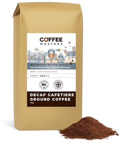 Coffee Masters Cafetiere Ground Coffee - Mountain Water Decaf 1kg
