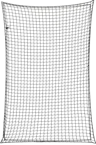 vidaXL Rete per Rimorchio con Corda Elastica Nero 3x2 m in PP