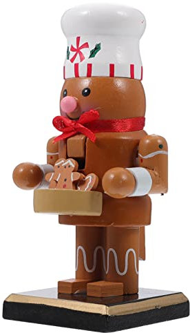 MAGICLULU Marioneta De Cascanueces De Madera Adorno De Muñeco Cascanueces Figura Decorativa para Navidad para Ventana De Cocina o Mesa De Centro