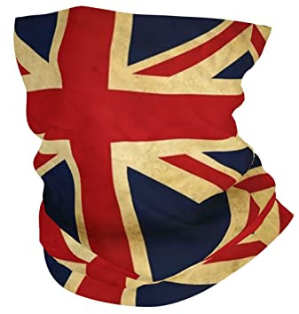 Unisex Tube Scarf British Flag Natural Neck Scarf Comfortable Facial Decoration Windproof Face Shield For Yoga Soccer Fishing