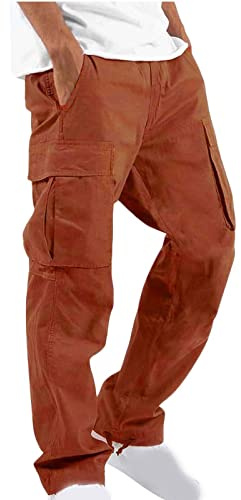Pantaloni Cargo Uomo Invernali Pile Trekking Impermeabili Pantaloni Tuta da Lavoro Lunghi Loose Fit Pantalone Palestra Jogging Running Moto Sport Pants Felpati Trousers Autunnali Eleganti Casual