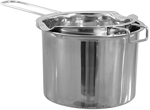 MOLUCKFU Stainless Steel Double Boiler Melting Pot Set for Chocolate Cheese Butter 600ml Large Capacity 16cm Outer Pot Kitchen Baking Essential