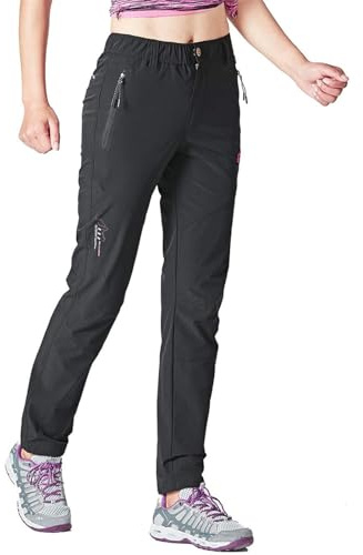 Rdruko Wanderhose Damen Outdoorhose Leichte Schnelltrocknend Trekkinghose UV-Schutz UPF 50+ Funktionshose Atmungsaktiv Hosen Sommer