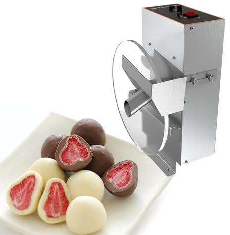 ZHJOPP Máquina de Templado de Rueda de Chocolate, máquina mezcladora de fusión eléctrica Comercial, Calentador de Alimentos de Acero Inoxidable, Profesional (220V)