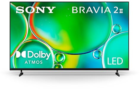 Sony BRAVIA 2 II 55 Inch 4K Ultra HD LED Smart TV with Google TV and Exclusive Features for PlayStation®5 (K-55S20M2), 2025 Model